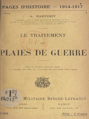 cover image of Le traitement des plaies de guerre